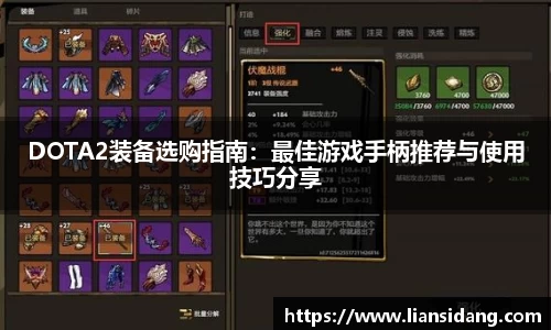 DOTA2装备选购指南：最佳游戏手柄推荐与使用技巧分享