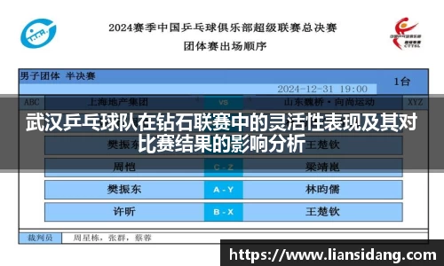 武汉乒乓球队在钻石联赛中的灵活性表现及其对比赛结果的影响分析