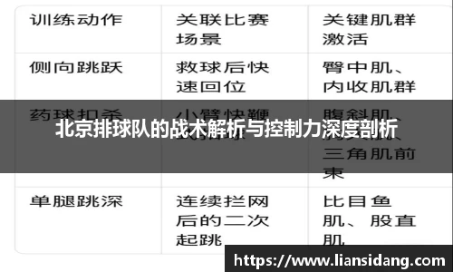 北京排球队的战术解析与控制力深度剖析