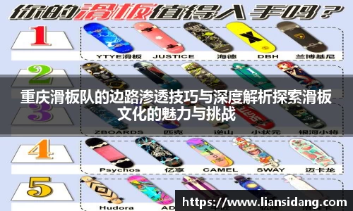 重庆滑板队的边路渗透技巧与深度解析探索滑板文化的魅力与挑战